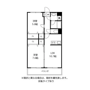 フィールドヴィレジィT2【2階】の間取り