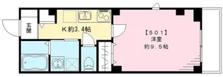 ムサシヤレジデンス【3階】の間取り