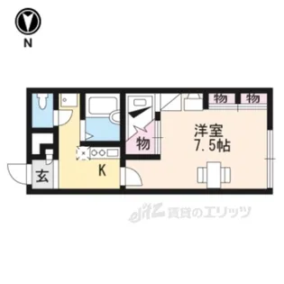 レオパレスフォーティウィンクス【1階】の間取り
