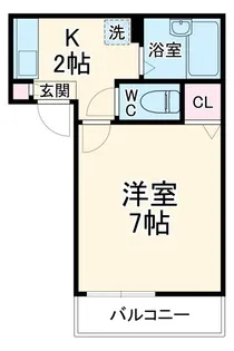 アパートメント須佐【3階】の間取り