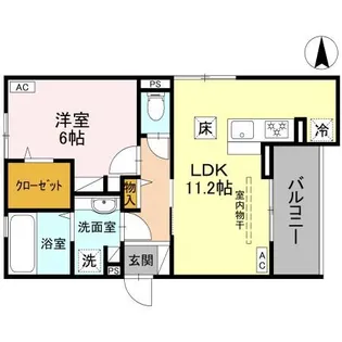 D-room Fiore ”N”【1階】の間取り