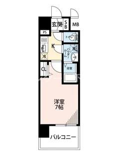 1Kの間取り画像