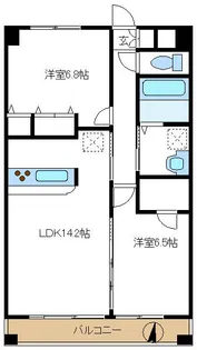 Belle Fleur【1階】の間取り