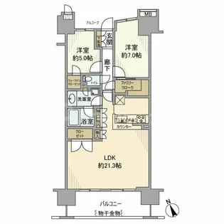 コロンブスシティ【10階】の間取り
