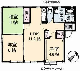 クレール B棟【1階】の間取り
