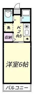 シティハイム六会壱番館【2階】の間取り