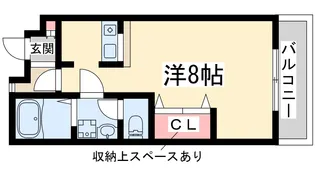 1Rの間取り画像