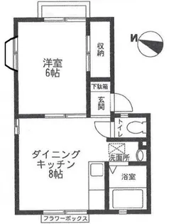 田中ハイツ【1階】の間取り