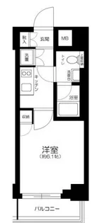 プレール・ドゥーク銀座EASTIII【8階】の間取り