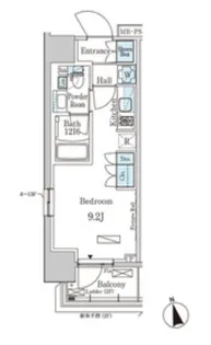 パークアクシス門前仲町イースト【4階】の間取り