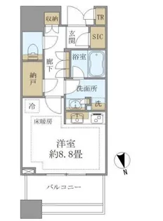 東京都港区白金1【マンション】の間取り