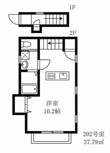 S・FLAT大井【2階】の間取り