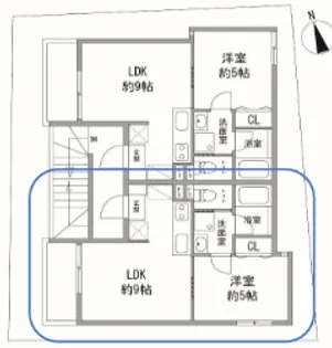 東京都文京区小石川3【アパート】の間取り
