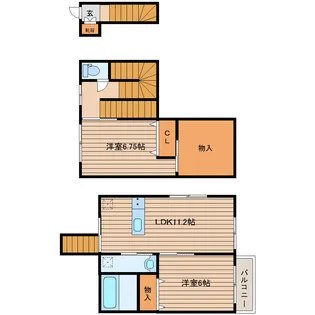 メリファ東仙台II【1階】の間取り