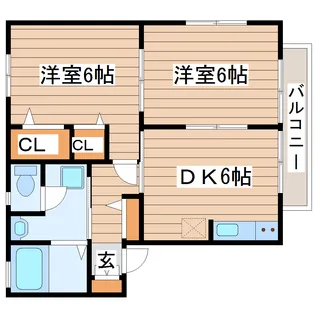 コージィーコート【1階】の間取り