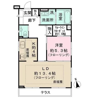 フェルメール【1階】の間取り