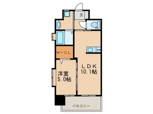 ギャラクシー折尾【8階】の間取り