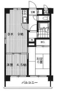 グランティグル勝どき【2階】の間取り