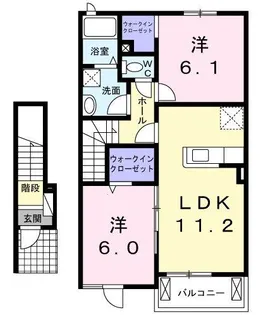 セレノカーサOMI【2階】の間取り