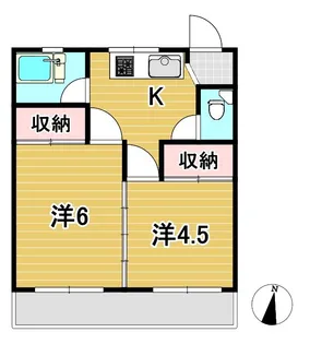 桧山アパート【2階】の間取り