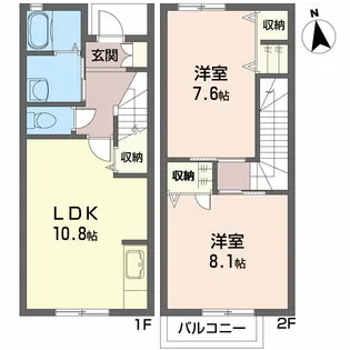 シャーメゾン V番館【1階】の間取り