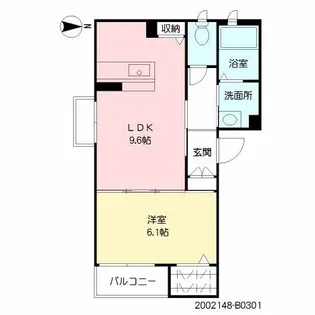 PAX天保山B棟【3階】の間取り
