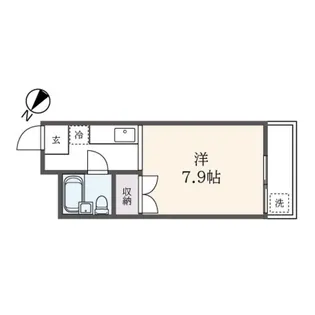 グランドール大台【3階】の間取り