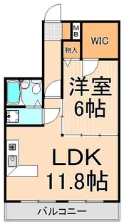 エクセル東綾瀬【6階】の間取り