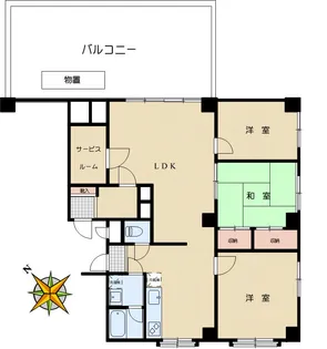 文京ハイツ【13階】の間取り