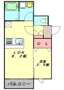 KEIAI RESIDENCE 春日部【2階】の間取り