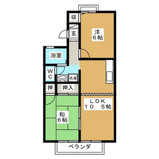 カサベルデII【2階】の間取り