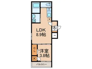 F asecia THIO【1階】の間取り