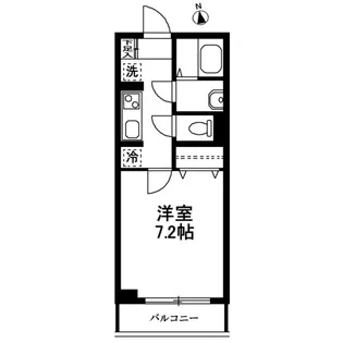 カルム代々木上原【2階】の間取り
