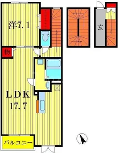 やまと.M【3階】の間取り