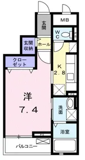 ベラ マティ-ナ【3階】の間取り