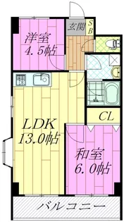 スライヴ21【4階】の間取り