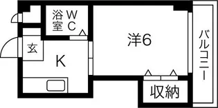 ドリームコート住吉大社【6階】の間取り