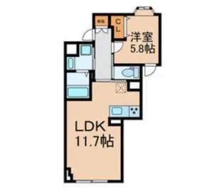 EXAM下北沢III エクサム下北沢III【4階】の間取り