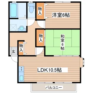 グランベルディ八乙女【2階】の間取り