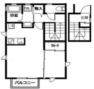 デザインメゾン岸谷【2階】の間取り