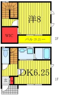 徳丸3丁目テラスハウス【1階】の間取り