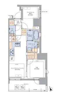 トラディティオ門前仲町【14階】の間取り