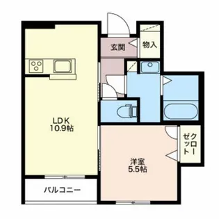 Lei東中野【1階】の間取り