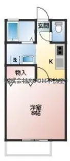 セジュールウエストII【1階】の間取り