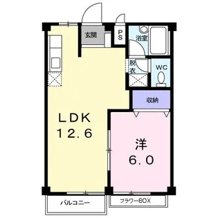 コーポあづまII【1階】の間取り