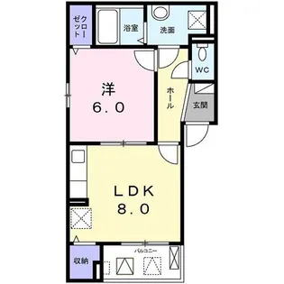 アビタシオン山ノ内【2階】の間取り