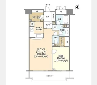 オリンピアード麻布霞坂【5階】の間取り