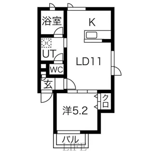 クレア6・5【3階】の間取り