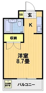 第35長栄クリーンハイツ山黄【2階】の間取り