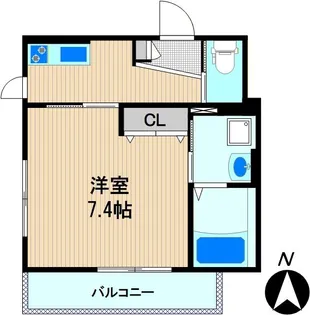VIE ORNER川崎【2階】の間取り